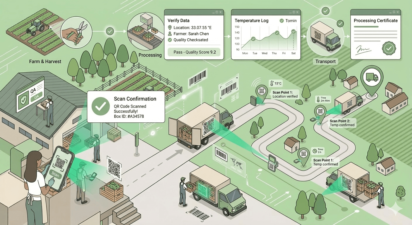 Traceability in Food Industry: QR Tracking System | AgrEco